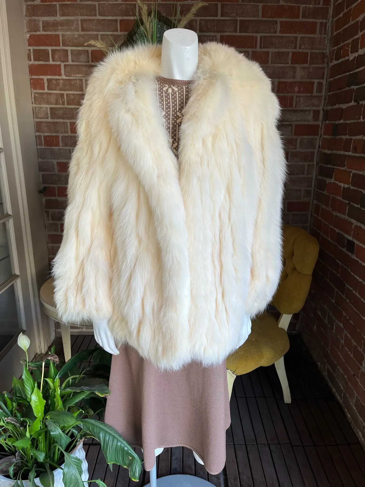 1970s Donald Brooks Fox Fur Coat