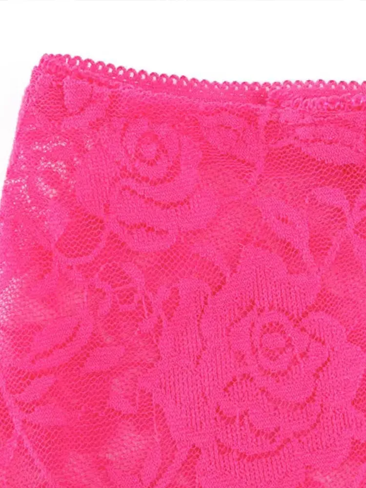 4-Pack Lace Embroidered Breathable Soft Panties