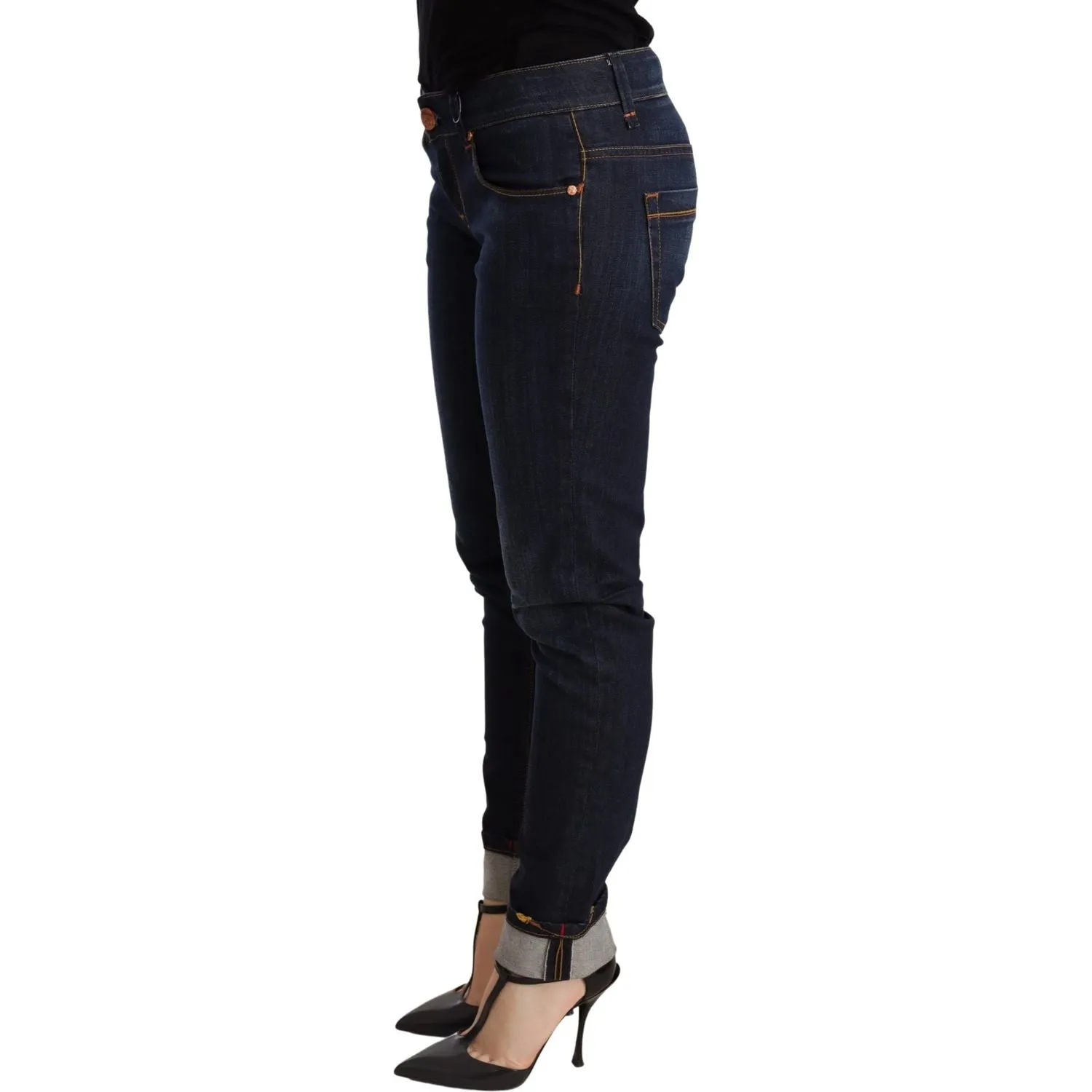 Acht Chic Dark Blue Skinny Jeans