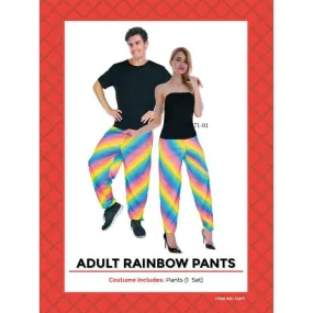 Adults Rainbow Pants - L/XL