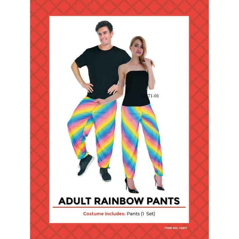 Adults Rainbow Pants - L/XL