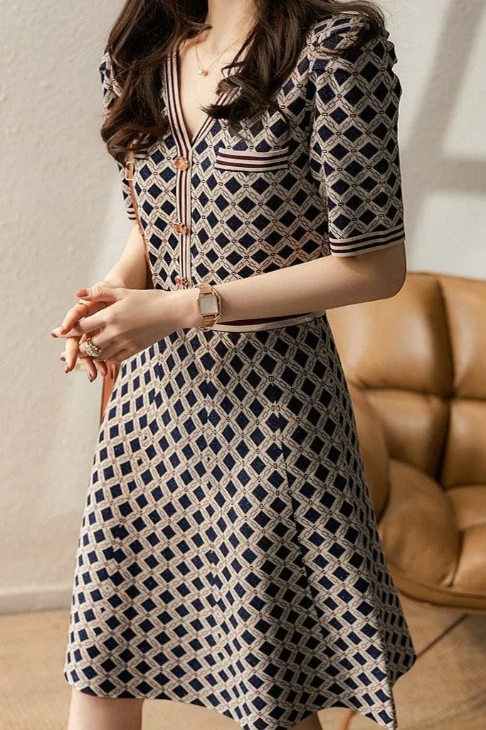 Alcott Jacquard-Knit Dress