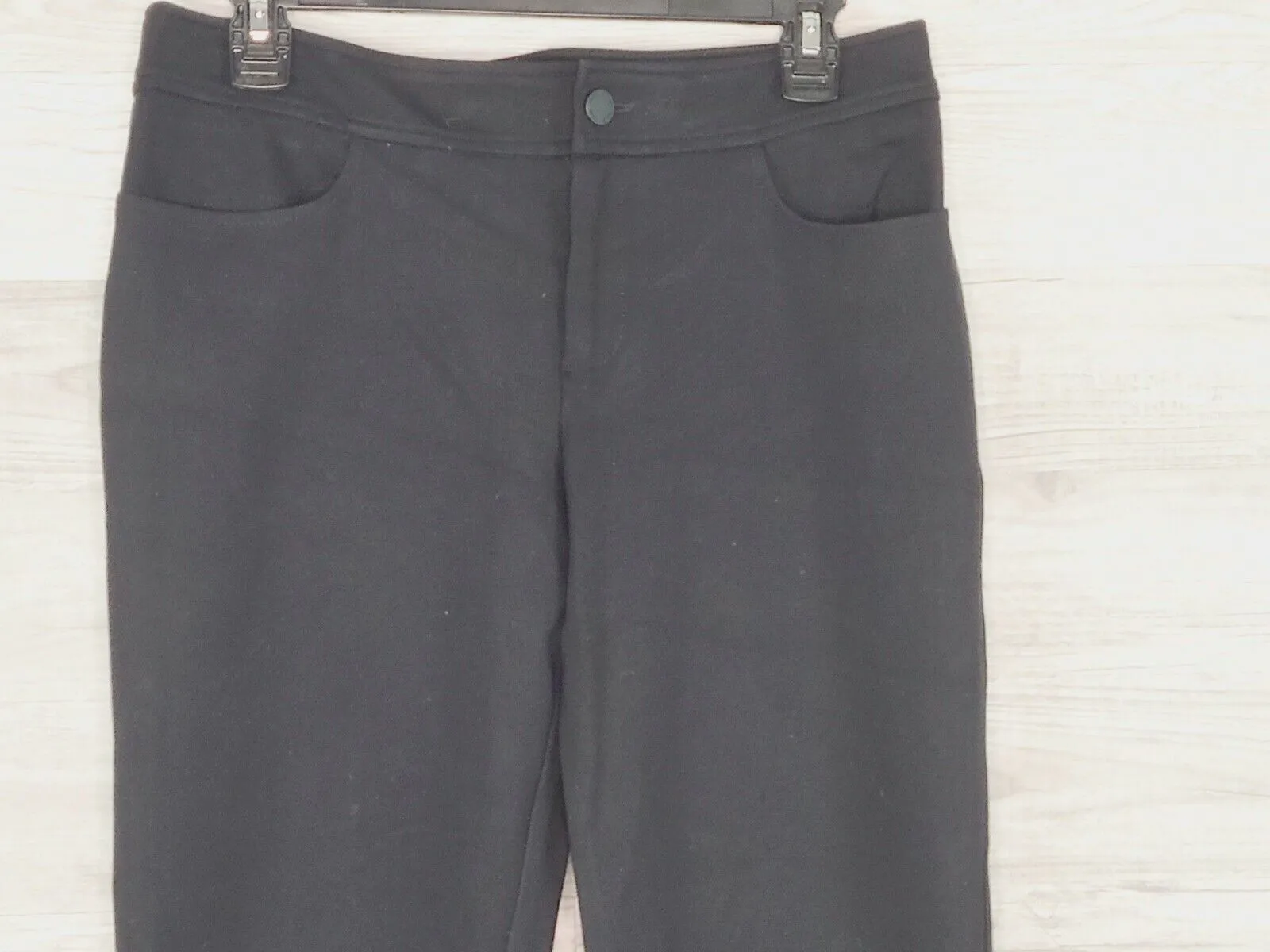 Anne Klein New York Women's Black Mid-Rise Business Casual Dress Pants Size 6