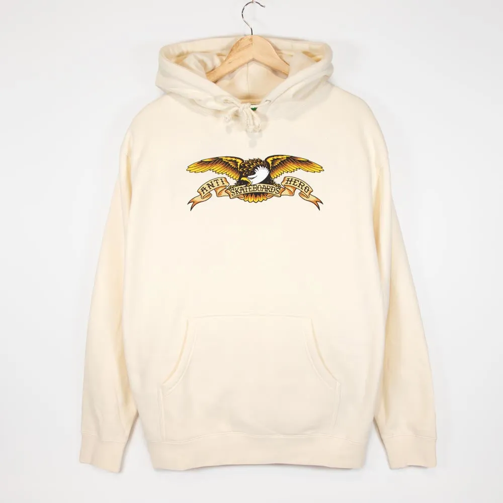 Anti Hero Skateboards - Eagle Pullover Hooded Sweatshirt - Bone / Multi