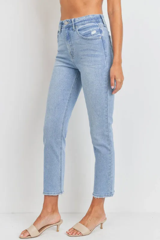 bennie classic straight jean - light wash