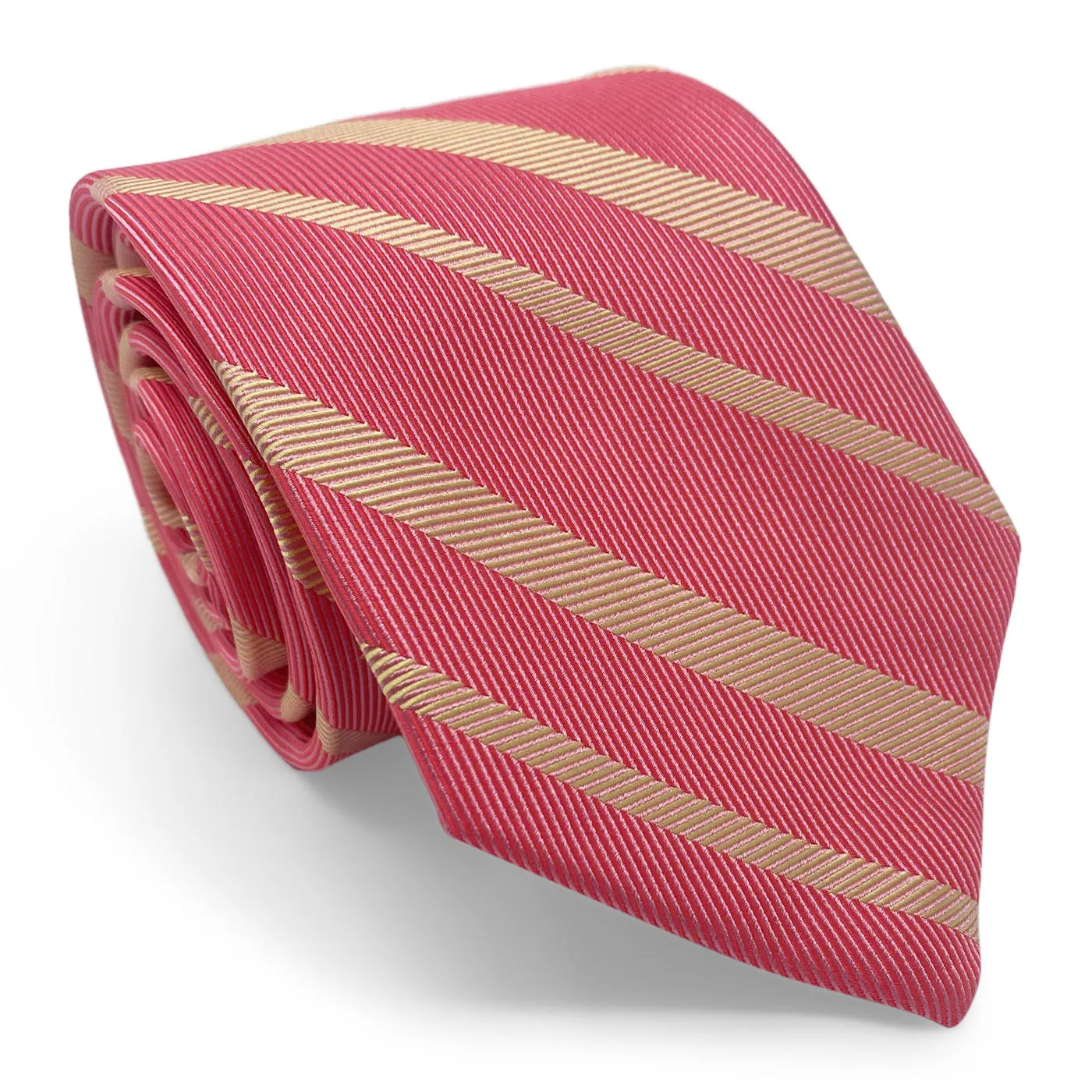 Bespoke Mickleson Stripe: Tie - Red