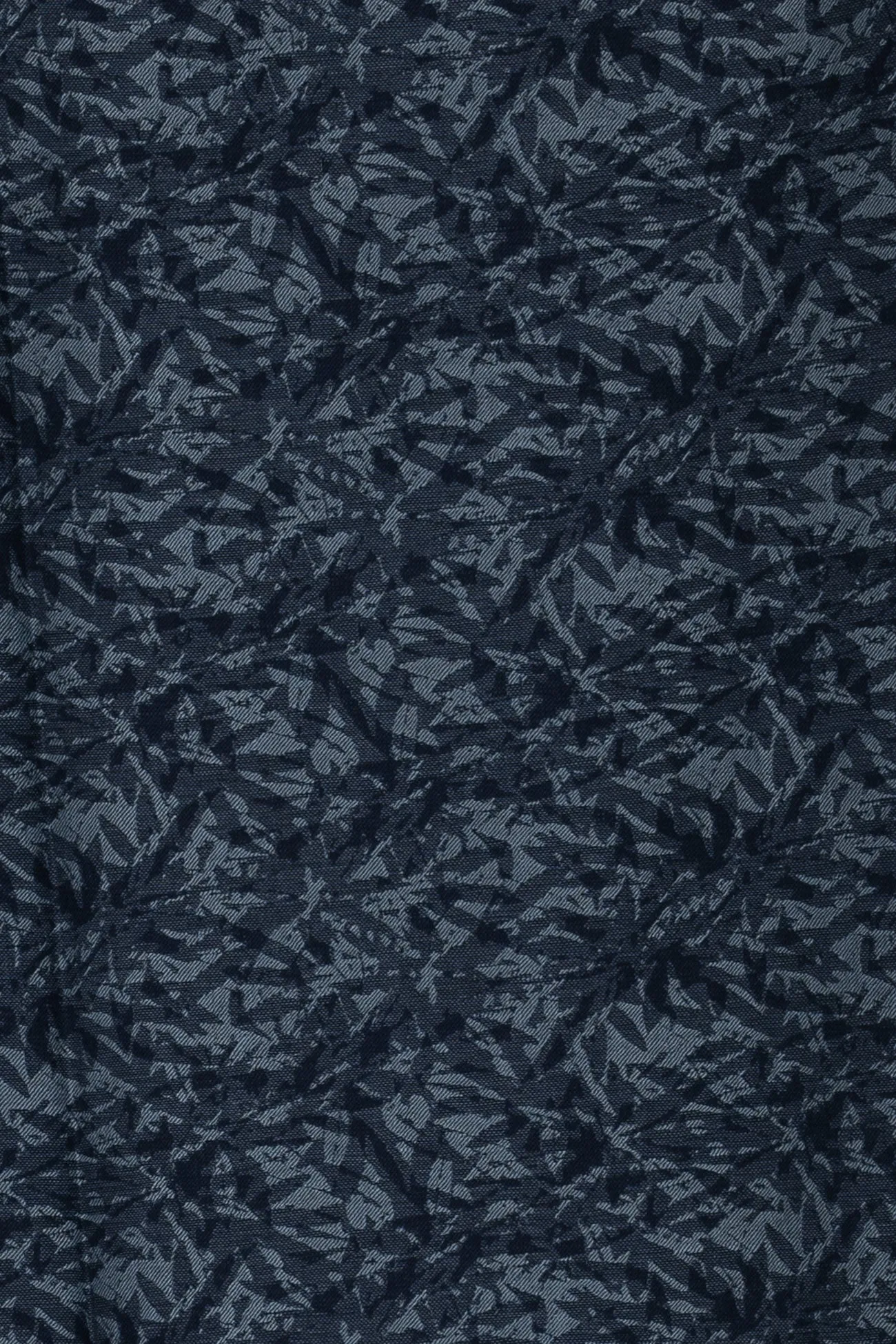 Blue Foliage Italian Jacquard Cotton Woven