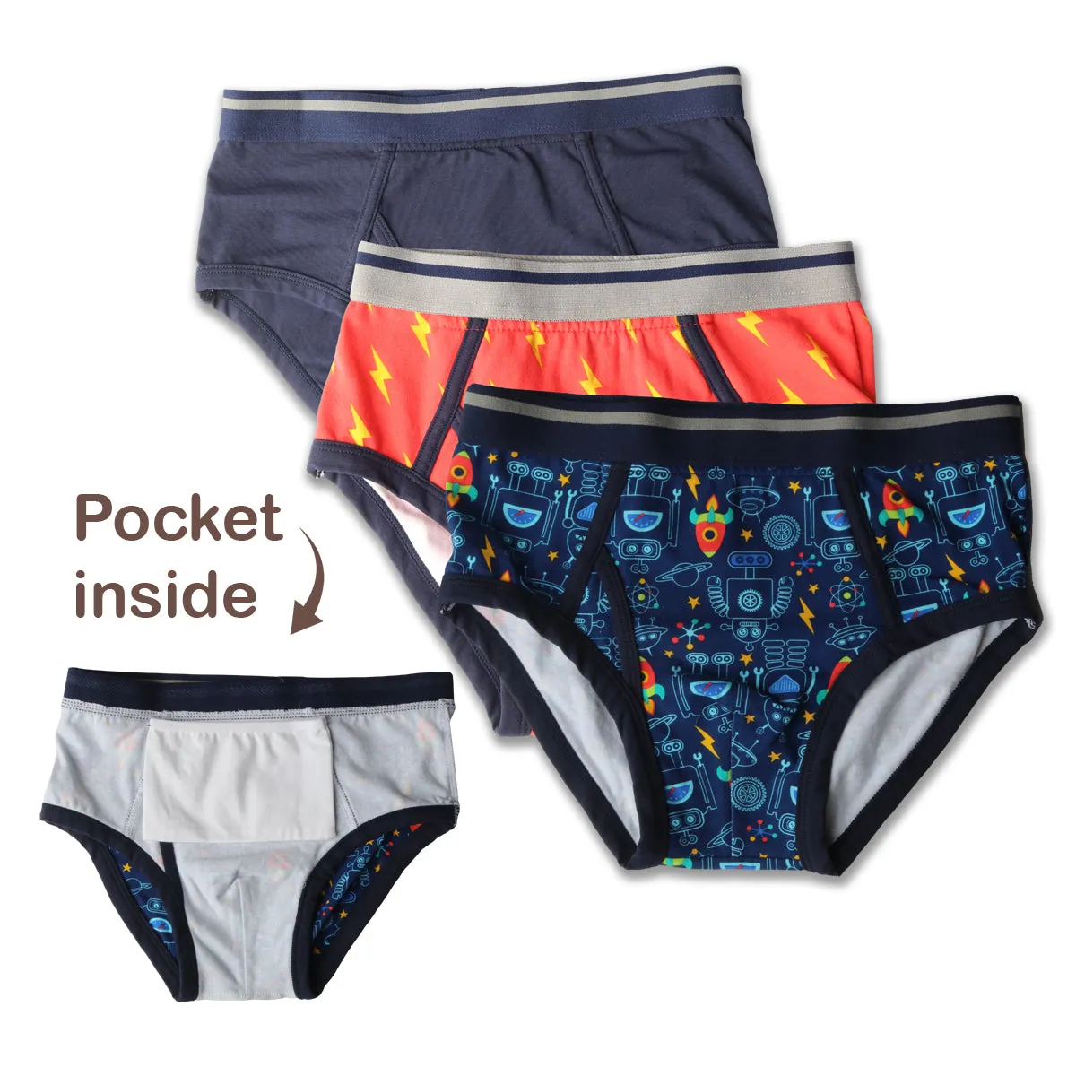 Boys Undies (3 Pack) Space