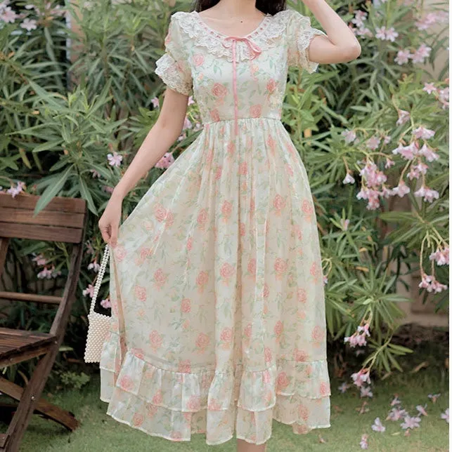 Cabbage Rose Shabby Chic Cottage Fairy Dress