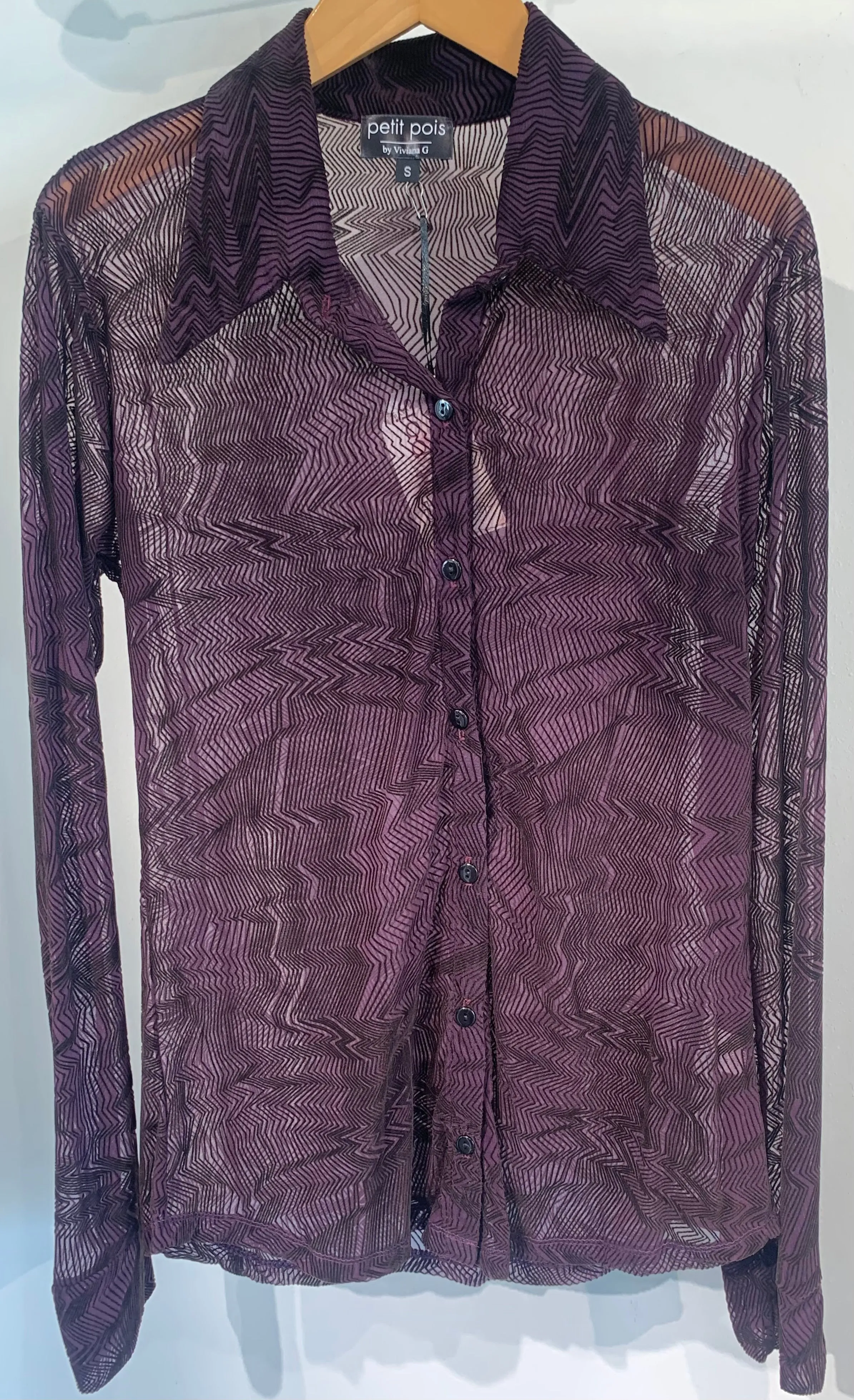 Chenille Shirt Eggplant