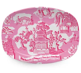 Chinoiserie Chic Pink Platter