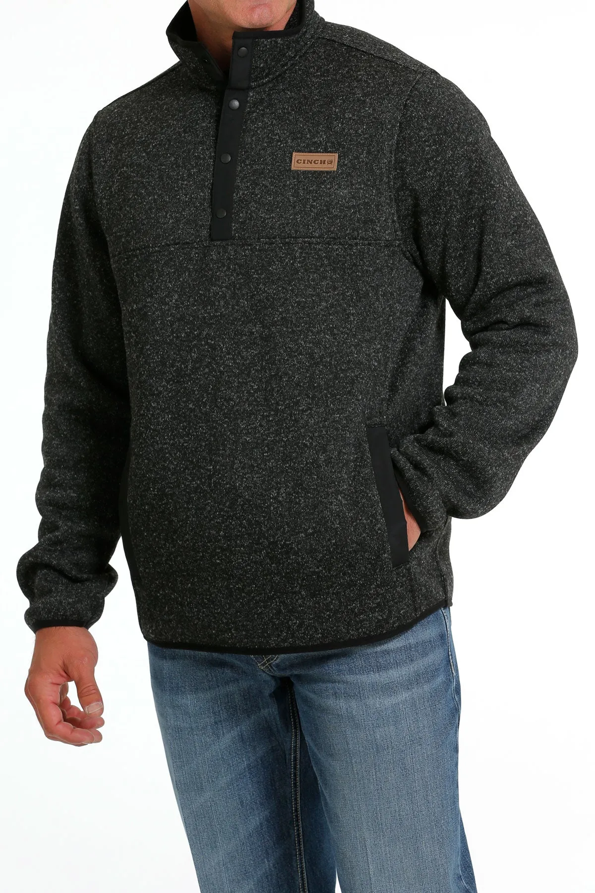 Cinch Men's Charcoal Quarter Zip Pullover