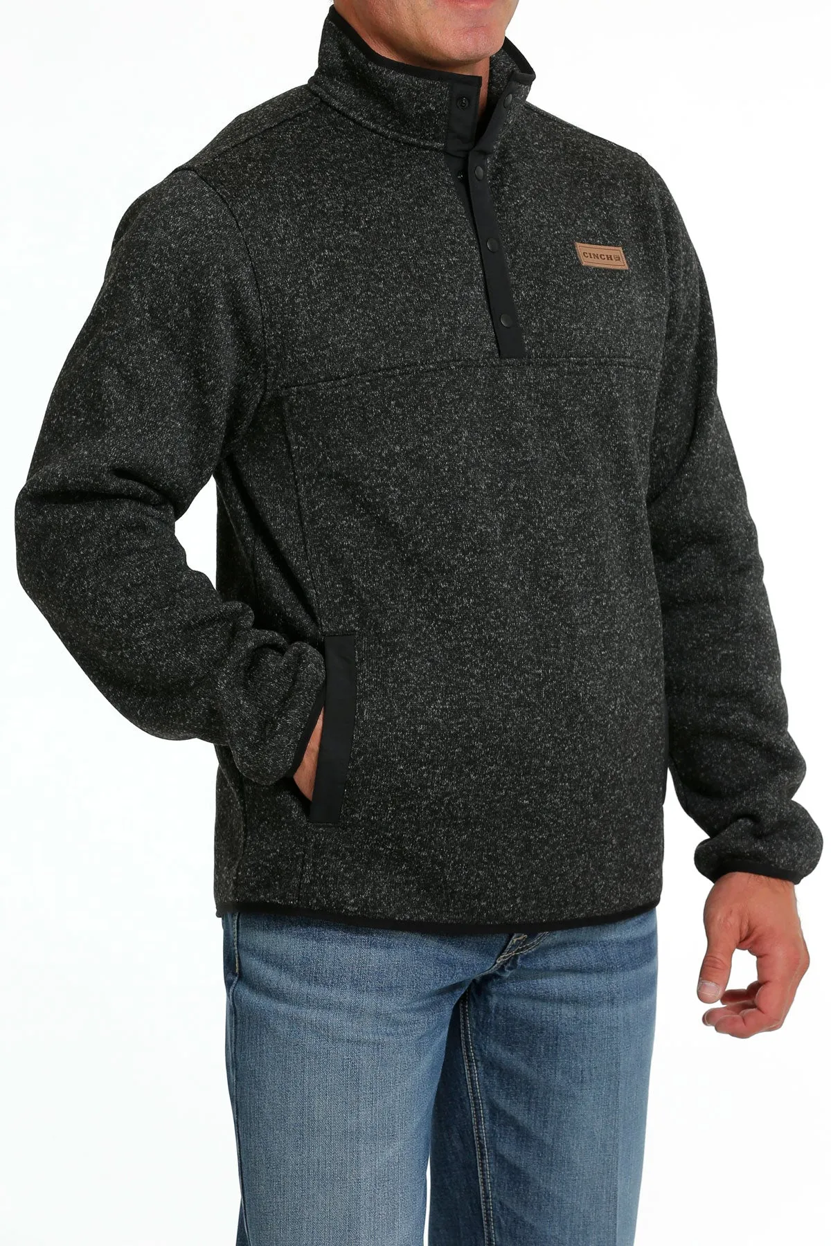 Cinch Men's Charcoal Quarter Zip Pullover