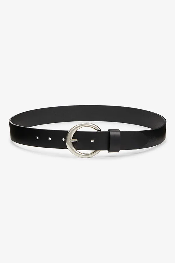 Circle Buckle Belt :: Black