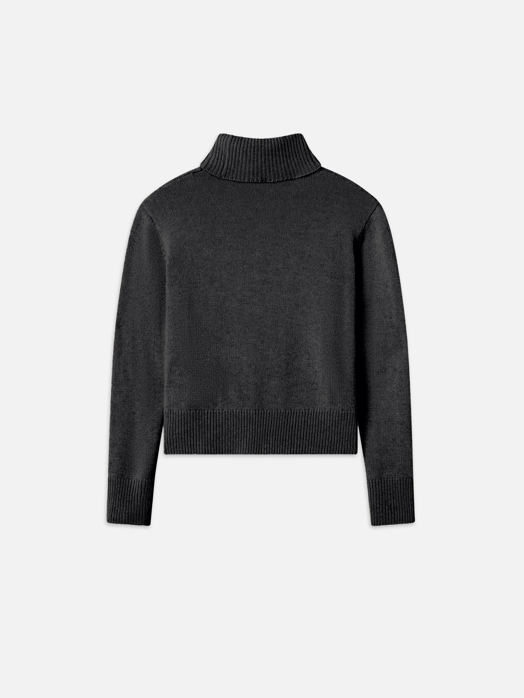 Clean Turtleneck Sweater -- Charcoal Heather