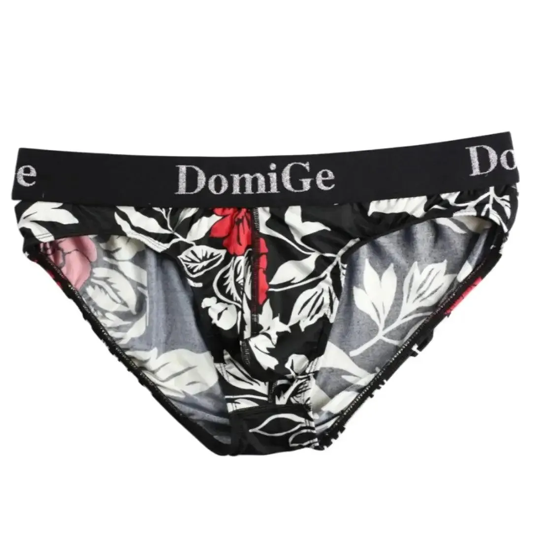 DomiGe Men's Mid-Rise Floral Printed Briefs Male Underwear