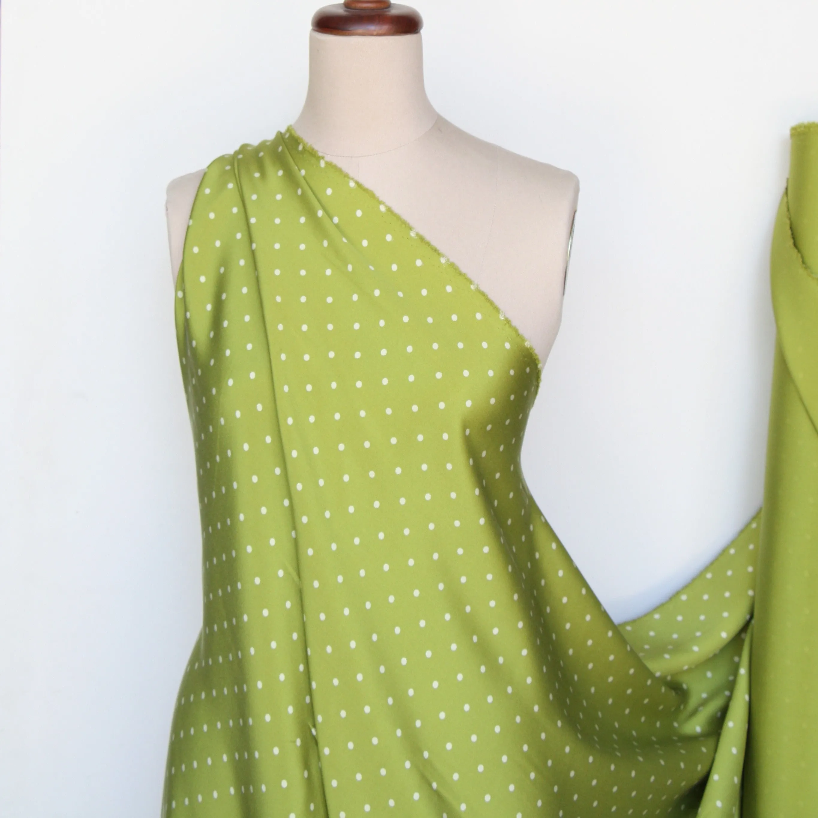 Falling Through Lime Silk Faille