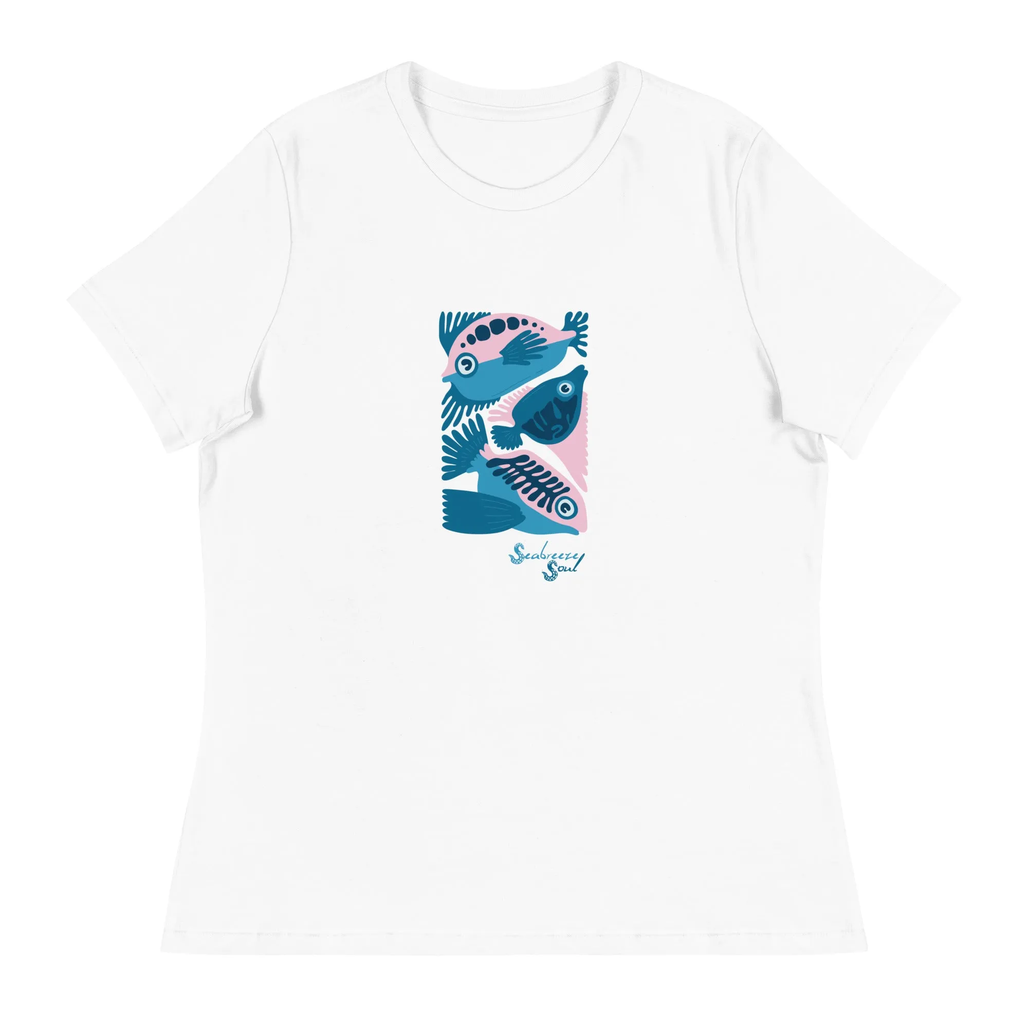 Fish Three Women's Relaxed Tee ~ Seabreeze Soul