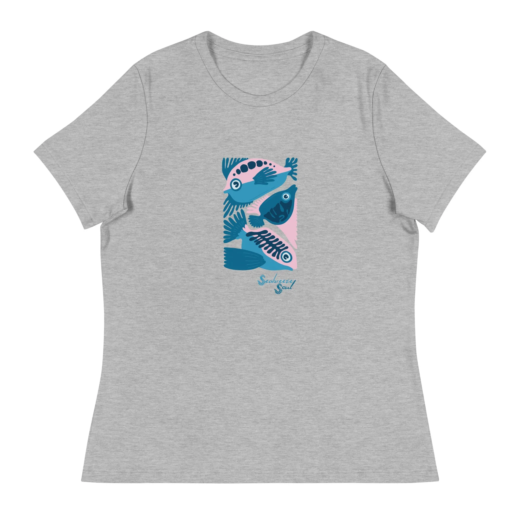 Fish Three Women's Relaxed Tee ~ Seabreeze Soul