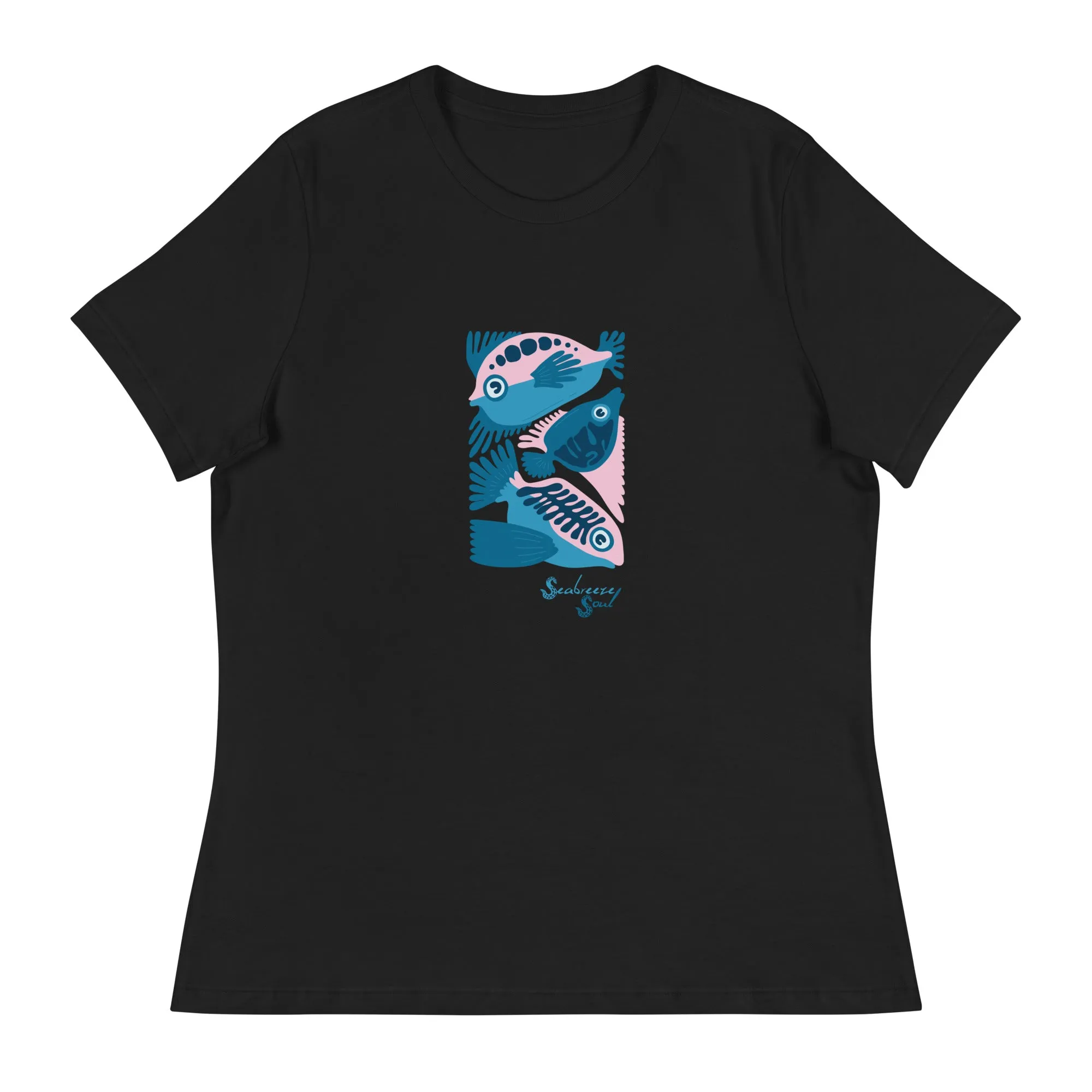 Fish Three Women's Relaxed Tee ~ Seabreeze Soul