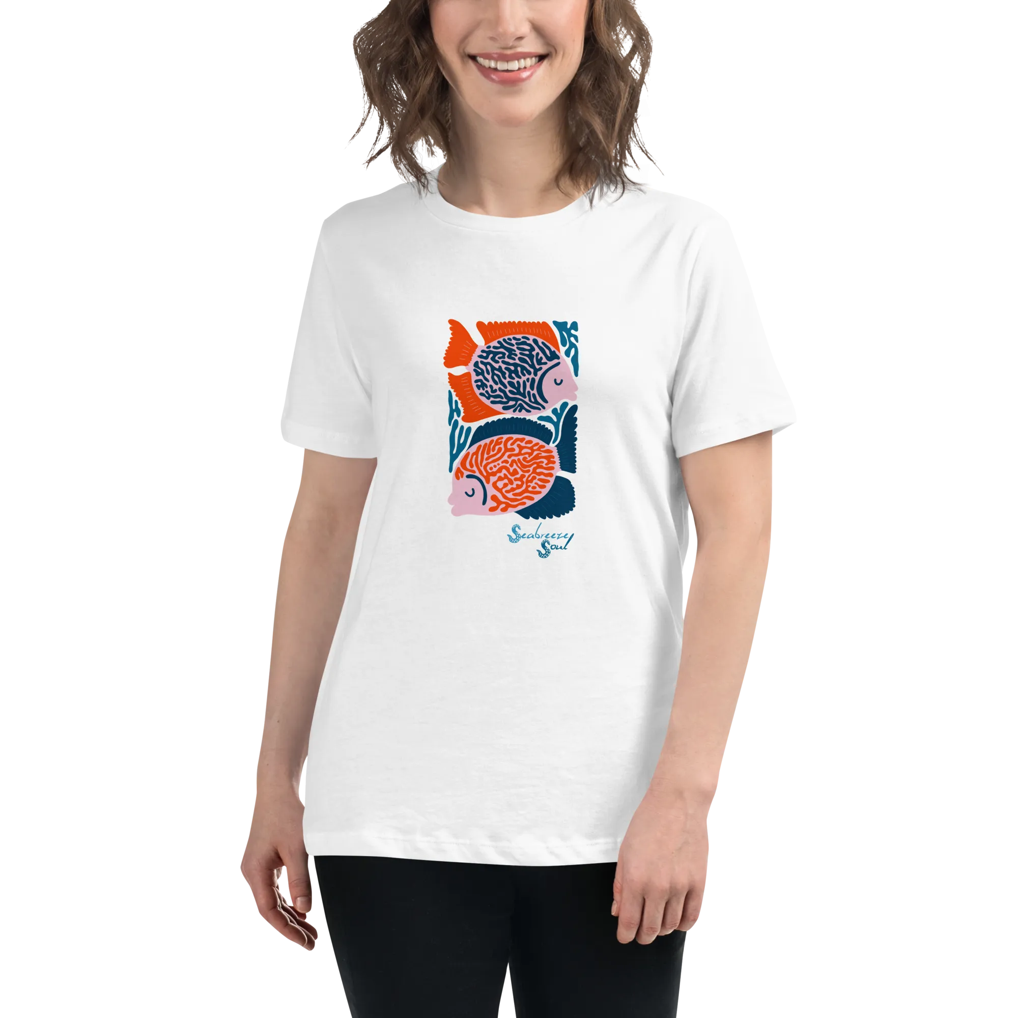 Fish Two Women's Relaxed Tee ~ Seabreeze Soul