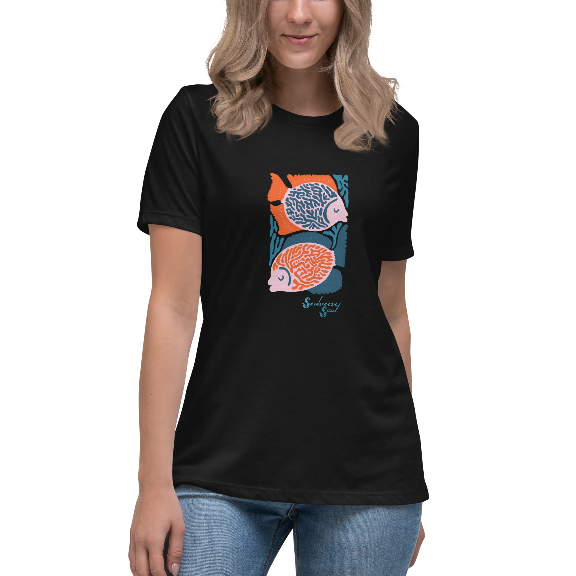 Fish Two Women's Relaxed Tee ~ Seabreeze Soul