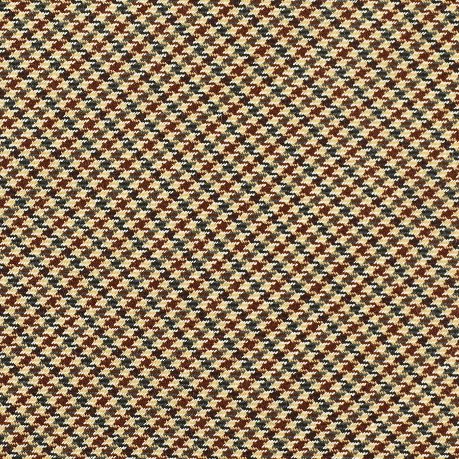 Fox Brothers Houndstooth Wool Bespoke Tie - Beige