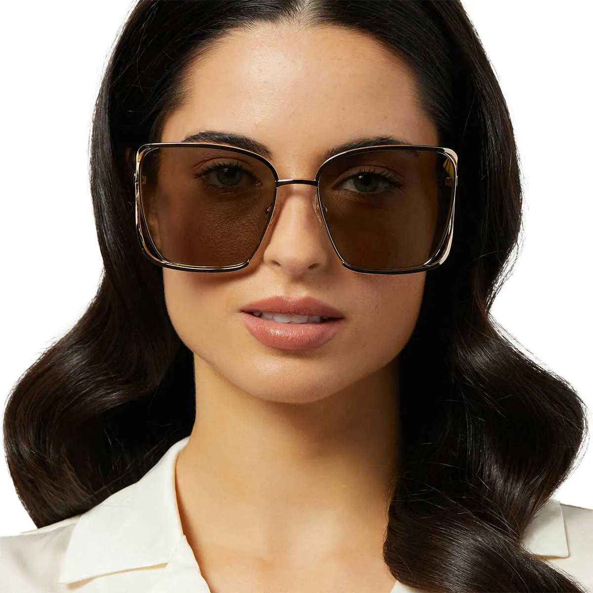 FRANCESCA - GOLD WITH CAFÉ OLE   GOLD FLASH POLARIZED SUNGLASSES