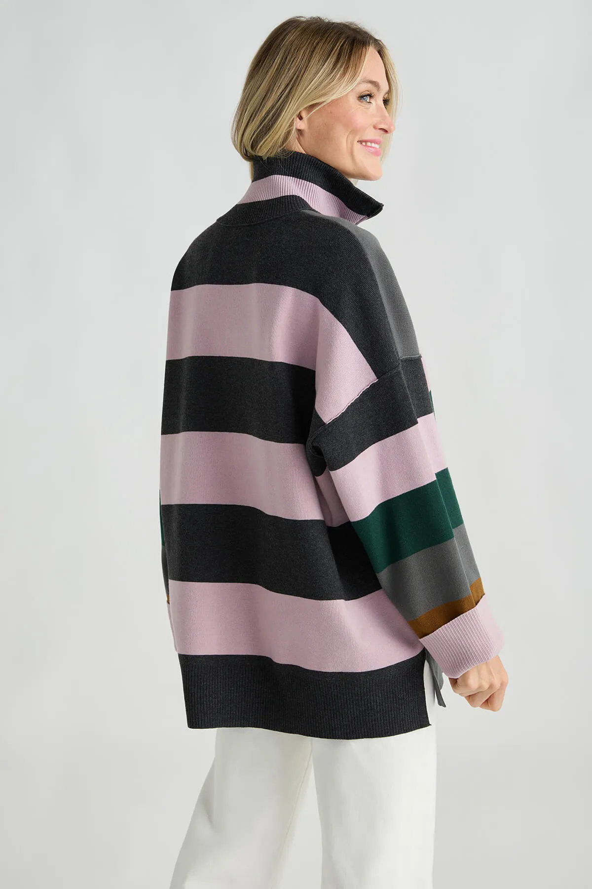 Free People Coastal Stripe Pullover