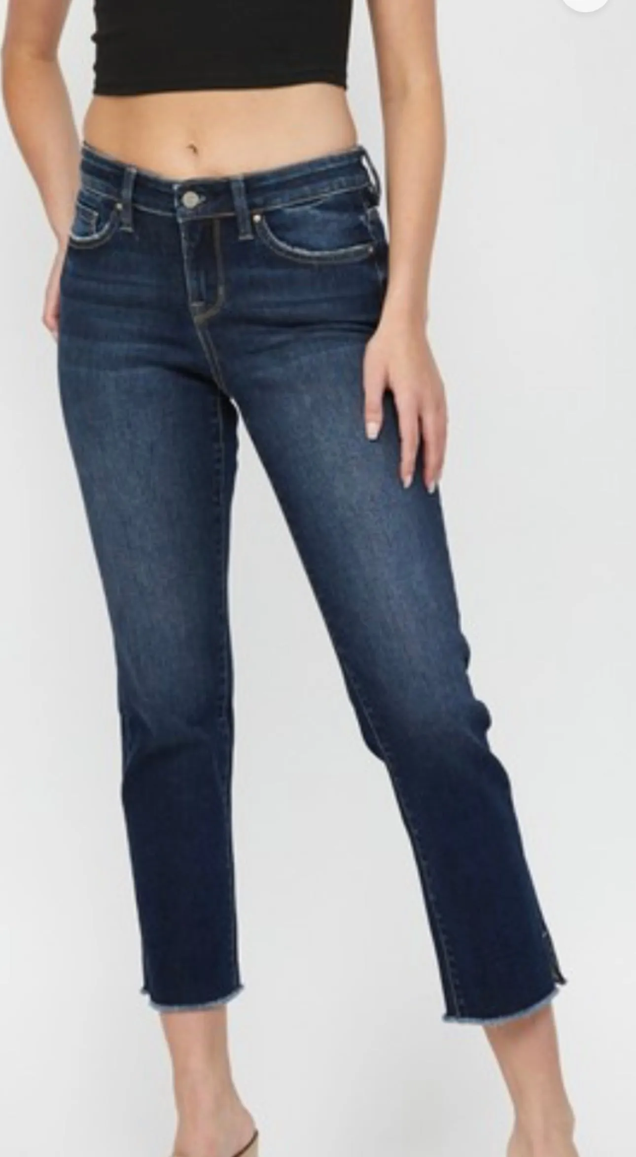 Freestyle Mid Rise Crop Denim