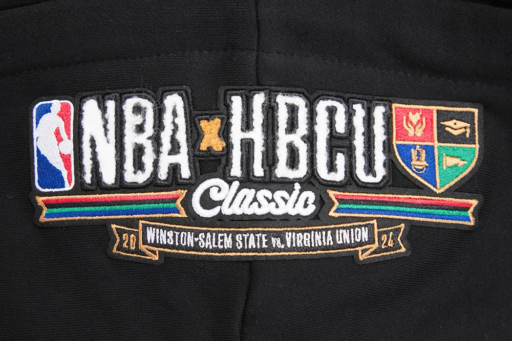 HBCU X NBA ALL STAR 2024 WOMEN'S RIB FLC CROPPED PO HOODIE (BLACK)