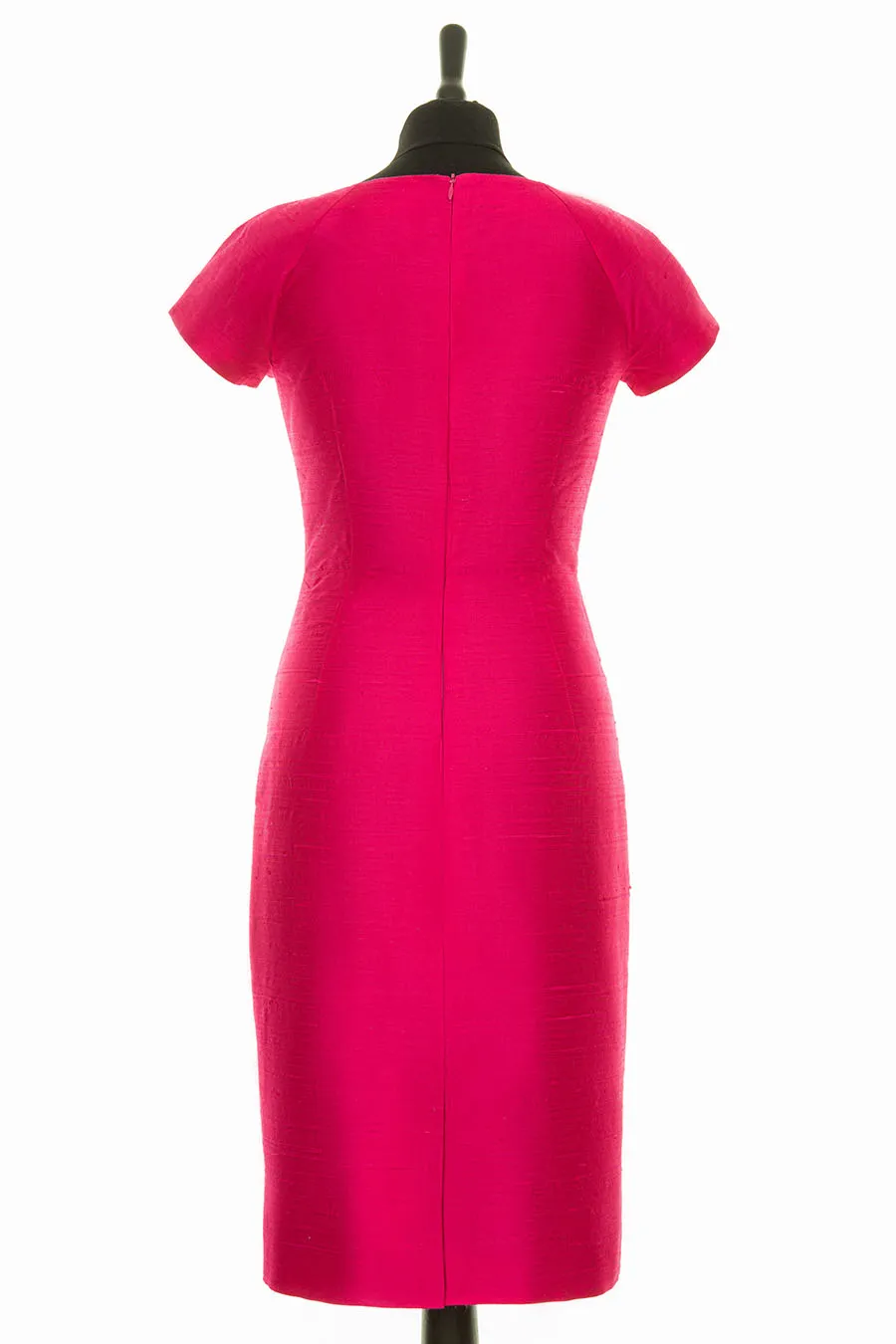 Hepburn Dress in Hot Pink