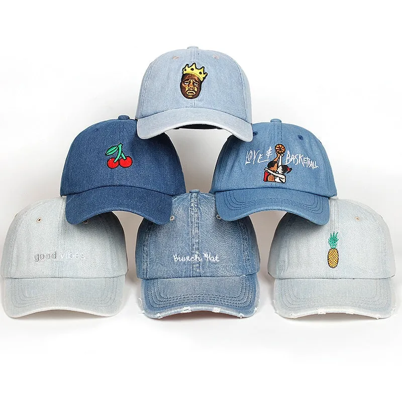 Hip Hop Denim Caps