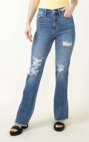 Judy Blue - High Rise Distressed Bootcut