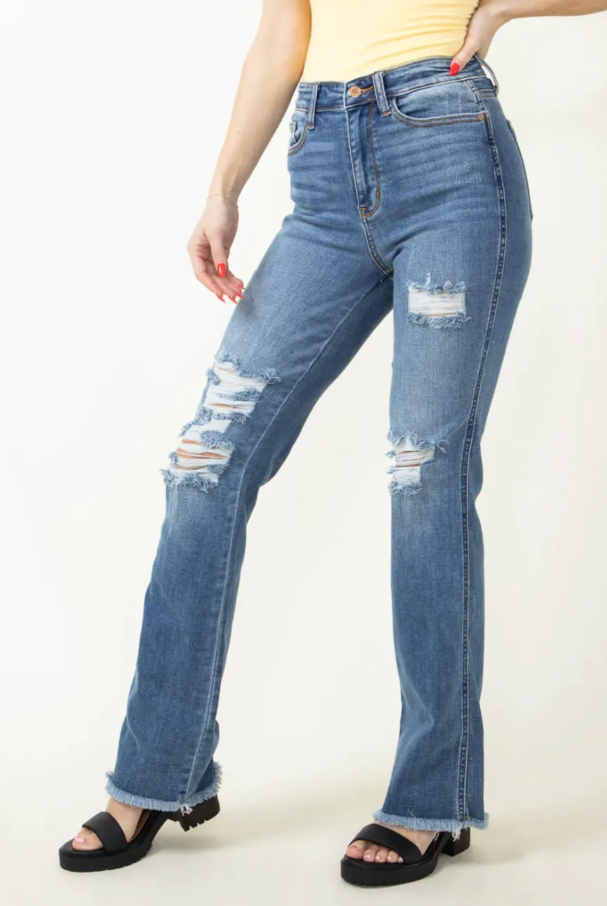 Judy Blue - High Rise Distressed Bootcut