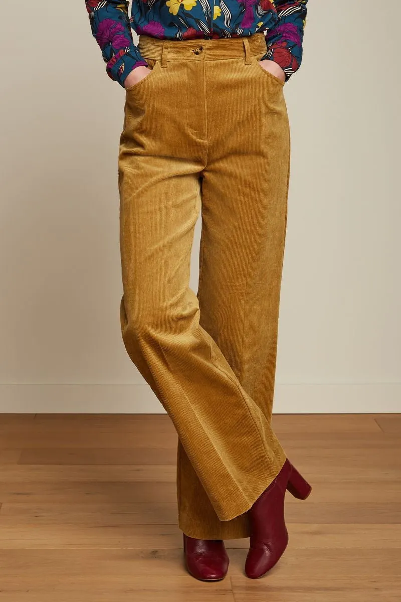 King Louie - Marcie Pants Corduroy Mustard Gold