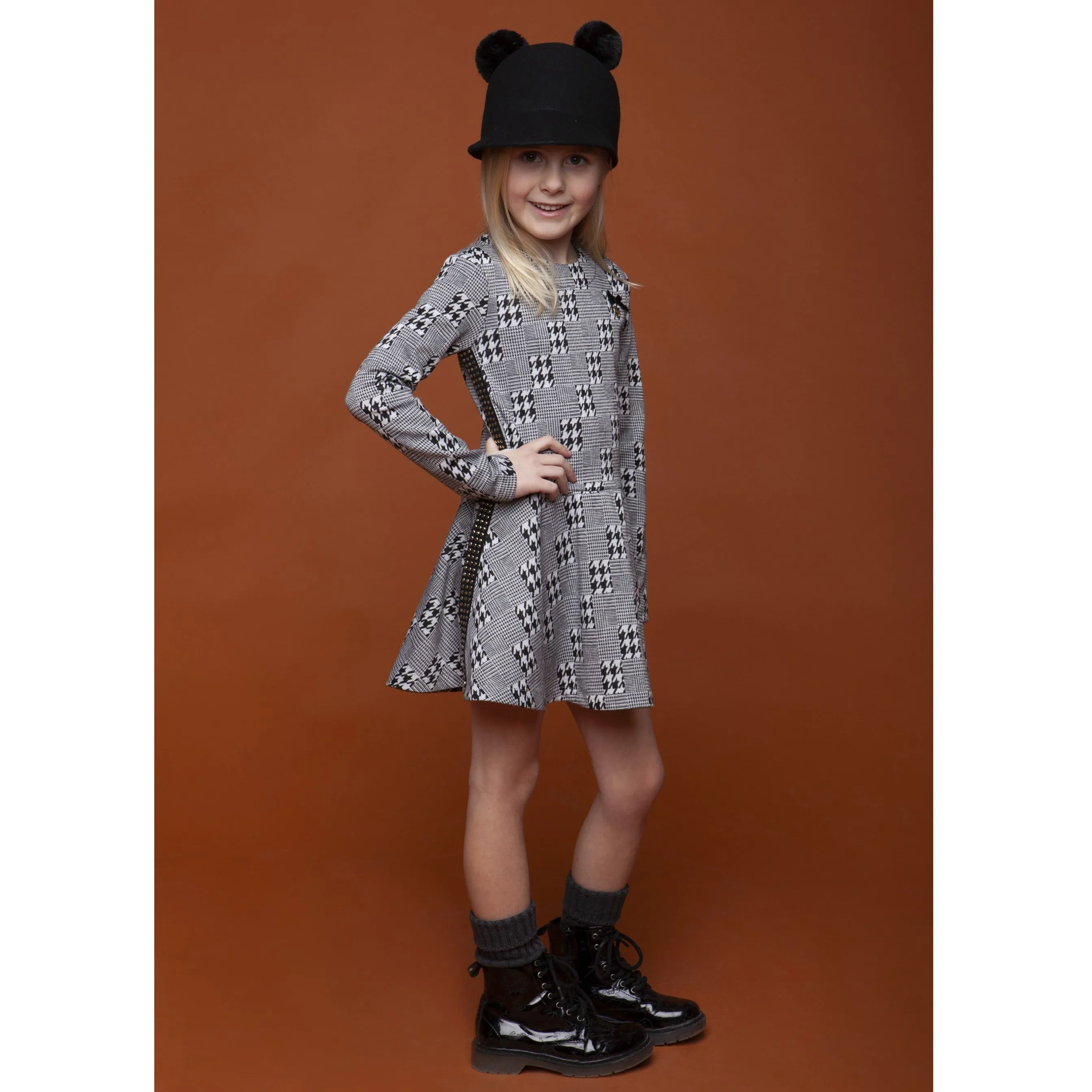 Le Chic Houndstooth Dress