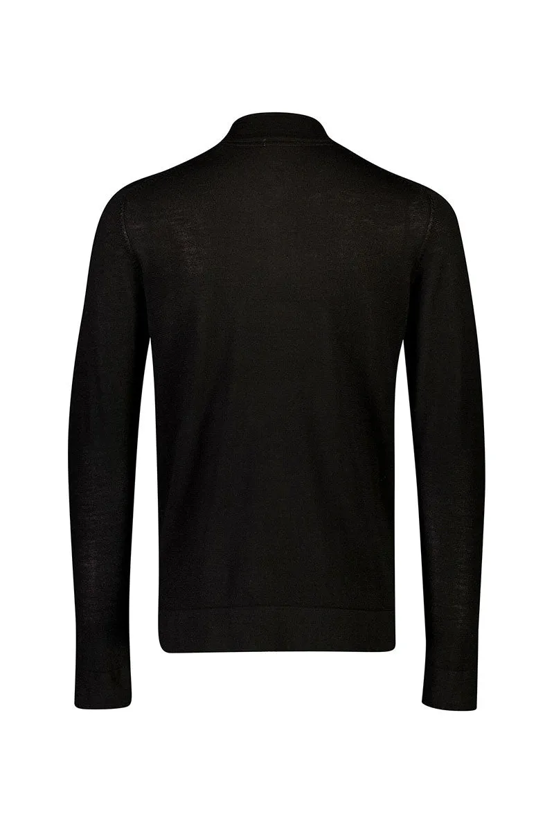 LINDBERGH MERINO WOOL HALF ZIP KNITWEAR