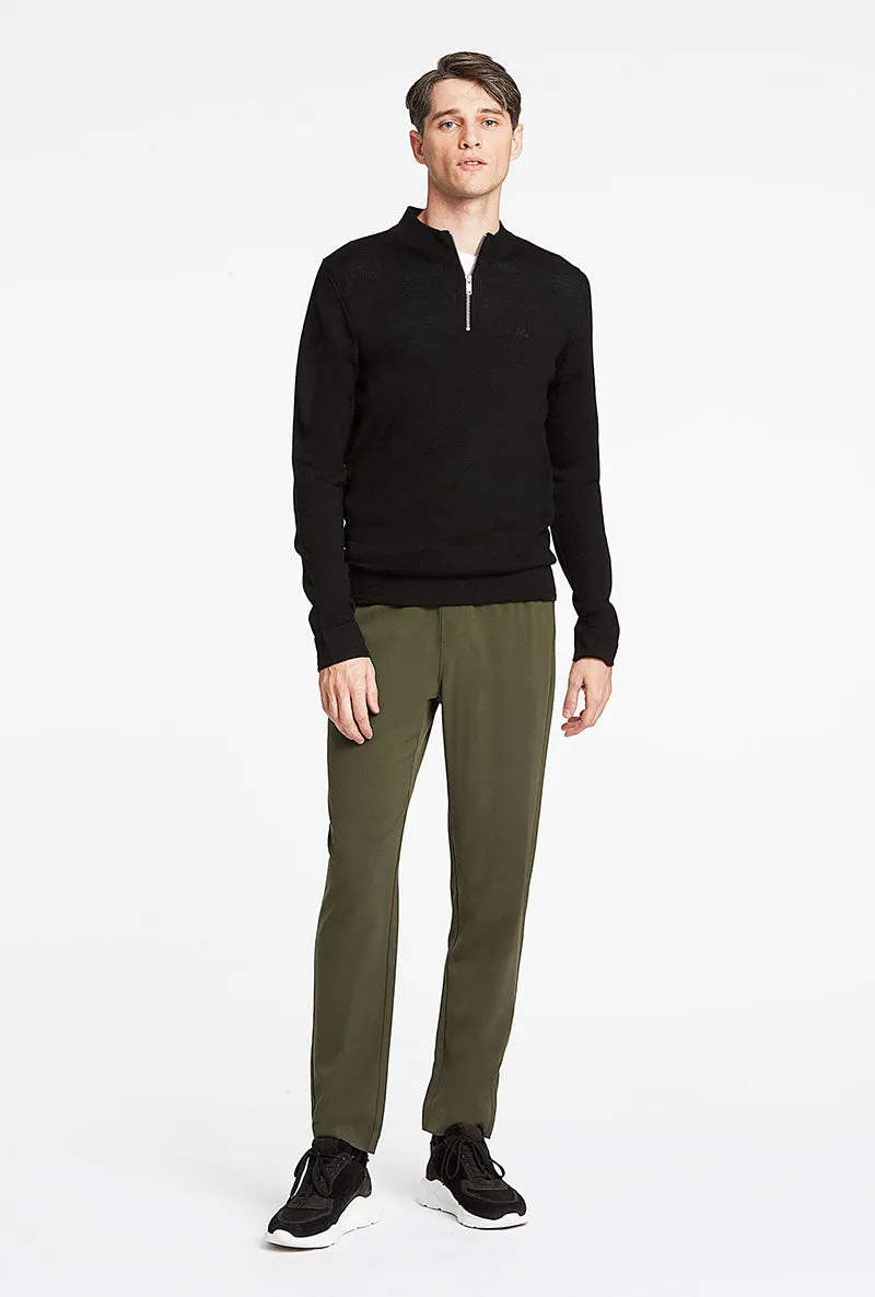 LINDBERGH MERINO WOOL HALF ZIP KNITWEAR