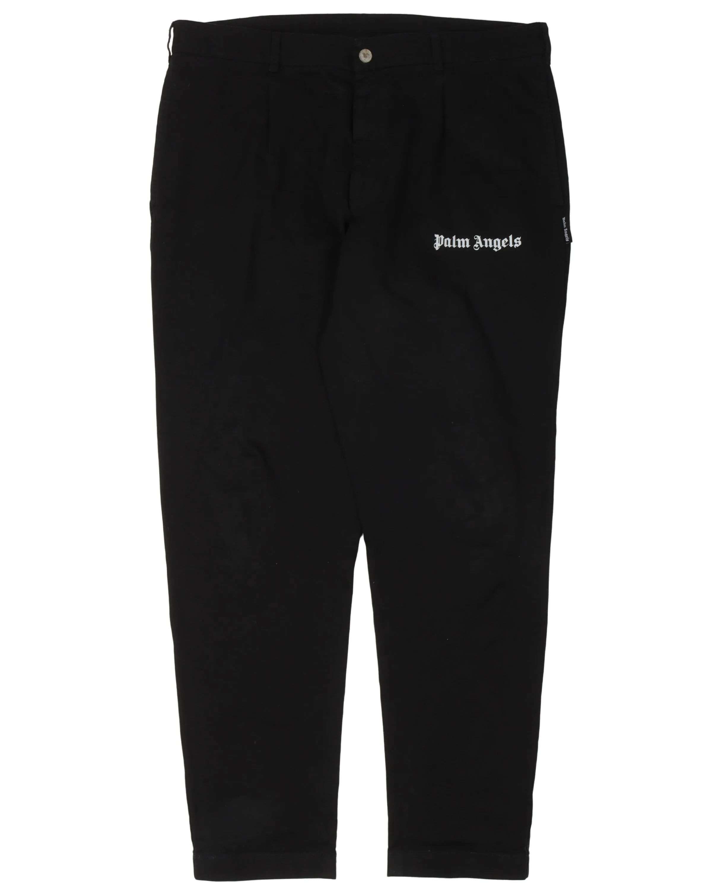 Logo Embroidered Dress Pants