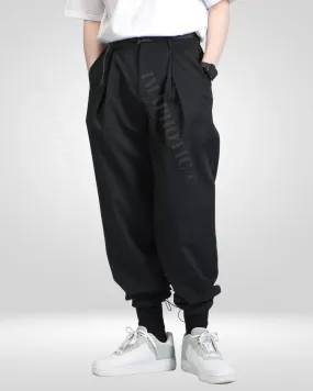 Loose Fit Drawstring Hem Pants