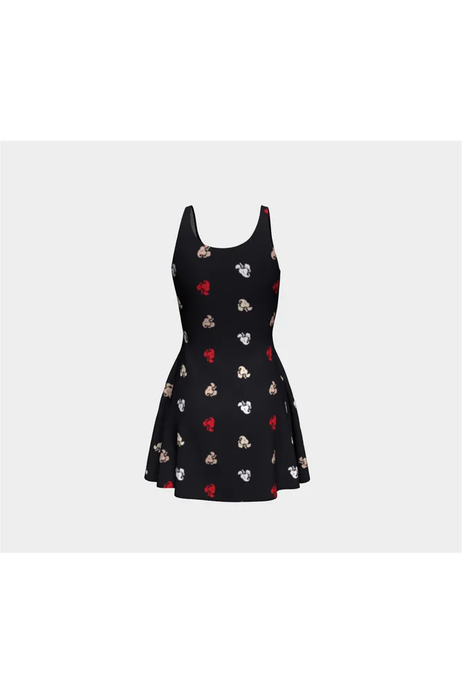 Lucky Leaf Flare Dress