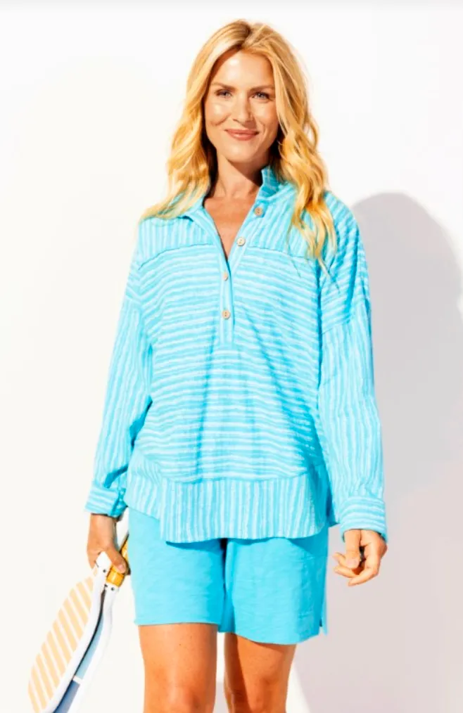 Maui Stripe Cotton Pullover