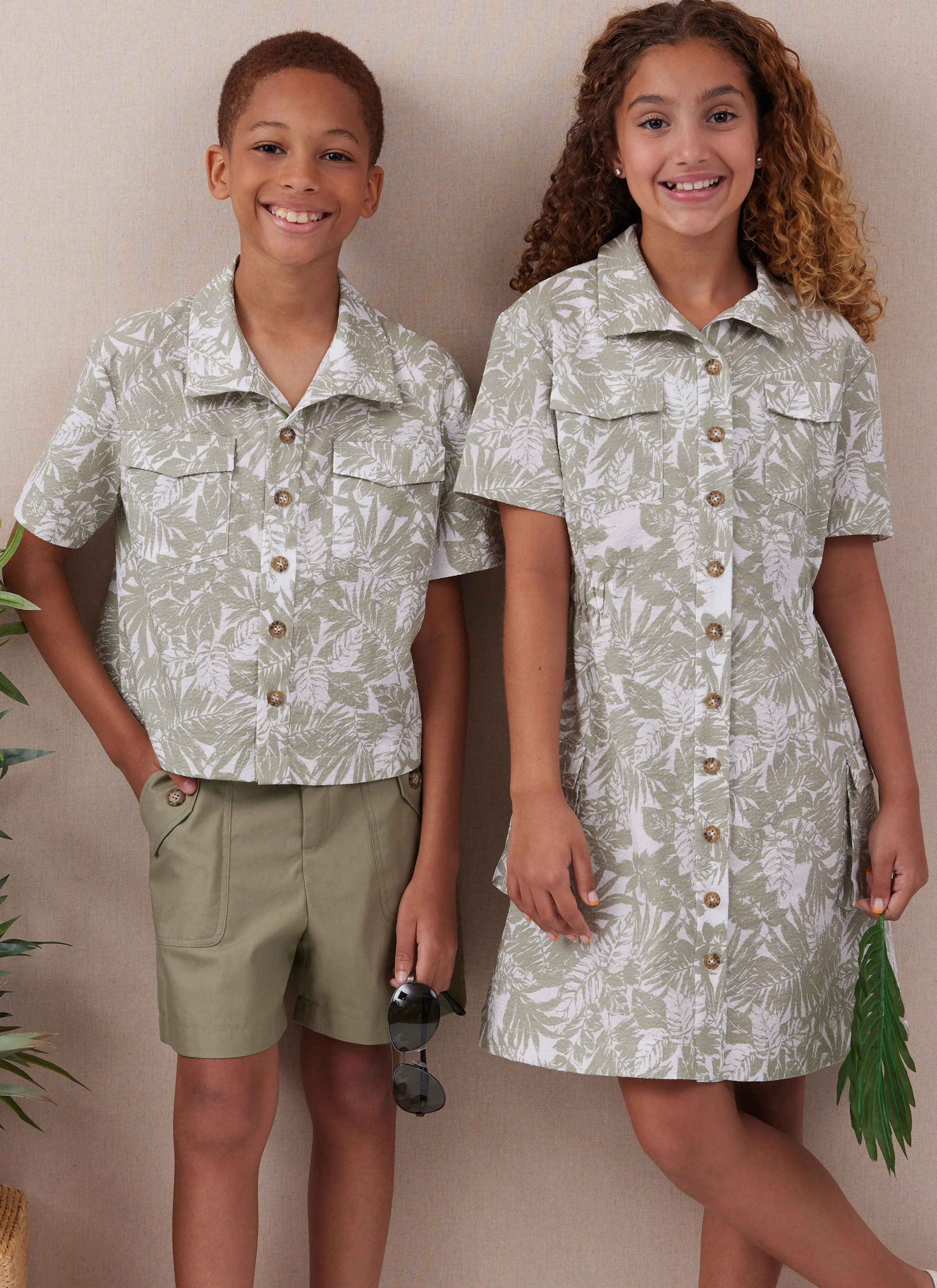 McCall's Pattern 8462 Girls' and Boys' Shirt, Pants, Shorts and Girls' Dress