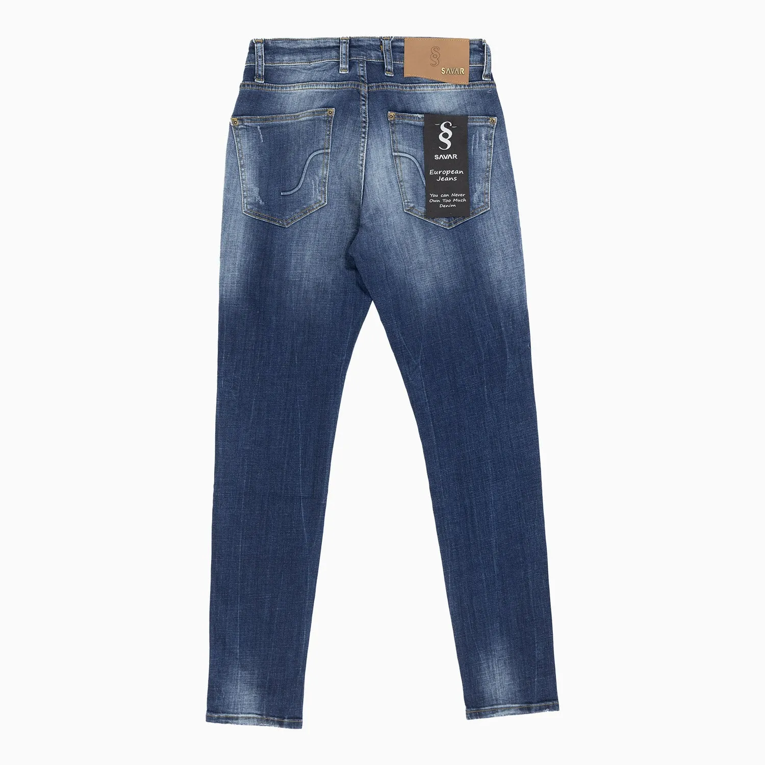 Men's Basic Dark Wash Slim Denim Pant