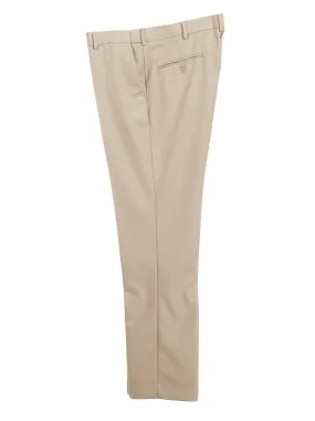 Men's Expandable Waist Dress Pants, Beige