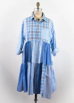 Montclair Upcycled Shirt Dress #037