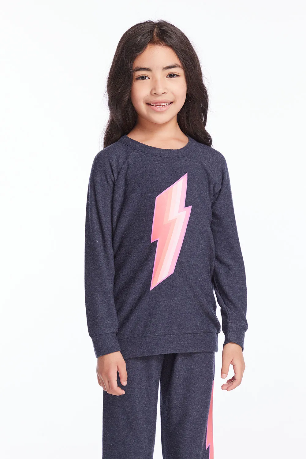 Multi Bolt Girls Pullover