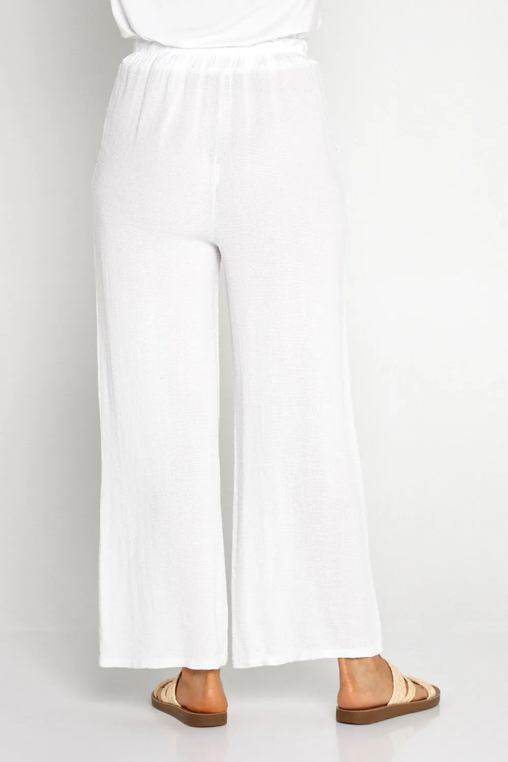 Nali Cotton Pants - White