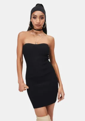 Night Pop To The Top Sweater Tube Dress